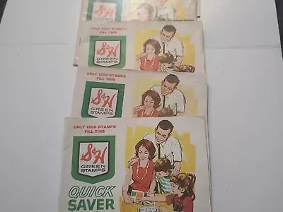 S&H Green Stamps Lot Of 3 Full And 3 Blank. • $8