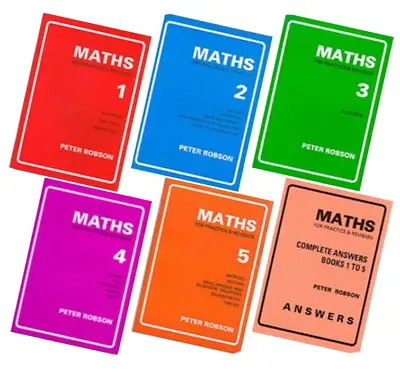 Maths For Practice And Revision - 6 Book Set - Robson Peter - 11+ 11 Plus SATS • £6.40