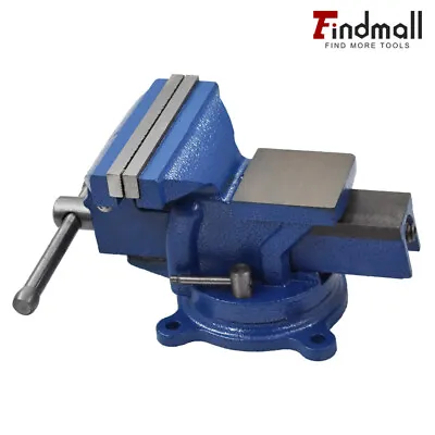 4  Bench Vise With Anvil Swivel Locking Base Table Top Clamp Heavy Duty Vice • $36.23