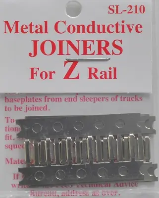 Peco ~ Code 60 ~ Z & N Scale ~ Metal Rail Joiners ~ New 2024 ~ 24 Pcs ~ SL-210 • $5.42