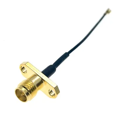 U.FL / IPX IPEX Jack To RP-SMA Female 2 Hole Flange Plug 1.13 Antenna Pigtail • $4.99