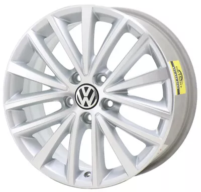 17  Volkswagen Jetta Wheel Rim Factory Oem 69910 2011-2016 Machined Silver • $265.50