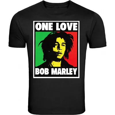 Bob Marley Smoking Joint Tee Rasta One Love Lion Zion S - 5XL T-Shirt Tee • $19.99