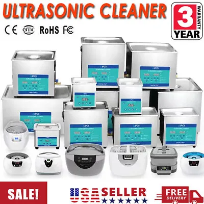 New 30L Ultrasonic Cleaner Stainless Steel Industry Heated Heater W/Timer • $369.59