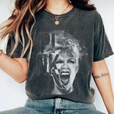 Pink Art Shirt Vintage Pink Singer T-Shirt Concert 2023 P!nk Size S-5XL • $16.50