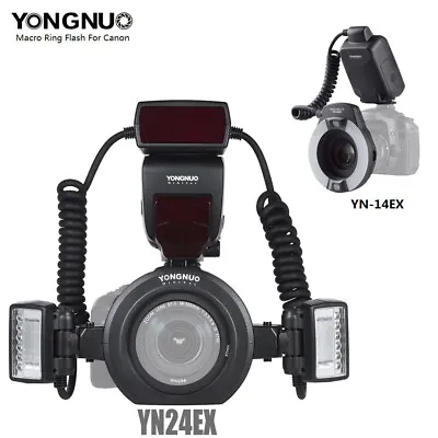 YONGNUO YN24EX E-TTL LED Marco Ring Flash Speedlite Light For Canon 5D 6D 7D • $269.69