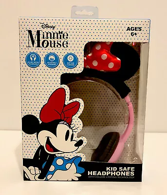 Disney Minnie Mouse Kid Safe Headphones With Ears And Volume Limiting Technology • $15