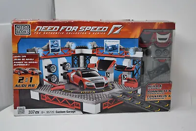 Mega Bloks Need For Speed 95720 - Custom Garage 2 In 1 Audi R8 (337 Pcs) • $99.95