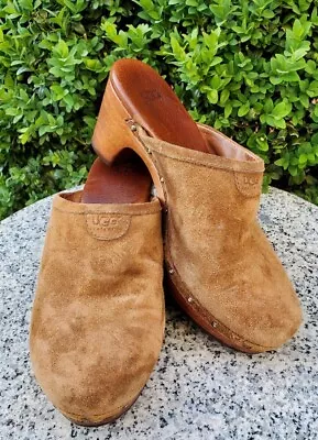 UGG Abbie Brown Suede Mule Clogs Size 8US  39EU 6.5UK.  • $19.99