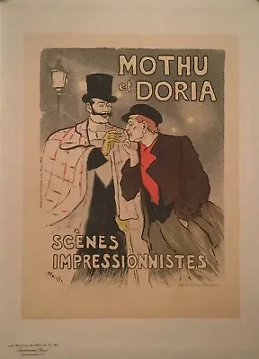 1896 Original French Art Nouveau Poster Maitres De L'affiche - Mothu Et Doria • $340