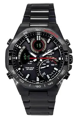 Casio Edifice Black Dial Sports Tough Solar 100M Men's Watch ECB-950DC-1A • $200.89