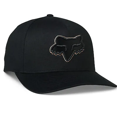 $30.95 • Buy Fox Racing Epicycle FlexFit 2.0 Hat Baseball Cap Curved Bill Durable Black/Gold