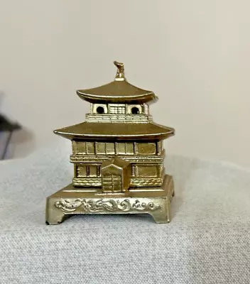 Vintage Japanese Golden Medal Pagoda Incense Burner • $24