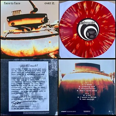 FACE TO FACE Over It Deluxe 10” Splatter Vinyl-bad Religion Pennywise Mxpx Nofx • $75