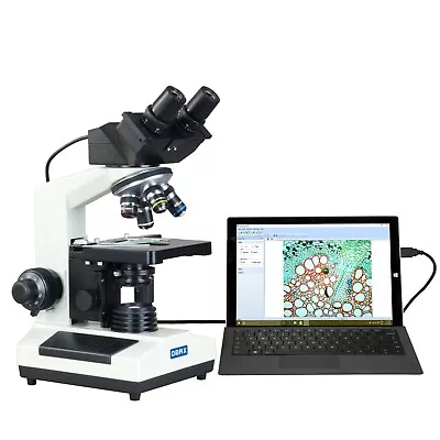 OMAX 40X-2000X Binocular Compound Lab Microscope W Built-in 3.0MP DIGITAL CAMERA • $482.99