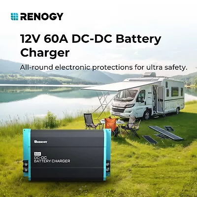 Renogy 60A 12V DC To DC Battery Charger Lithium AGM Gel Dual Battery Maintainer • $259.99