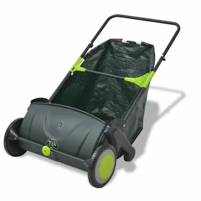 Push Lawn Sweeper Leaf Collector Manual Adjustable For Picks Up Leaves & Twigs • £106.99