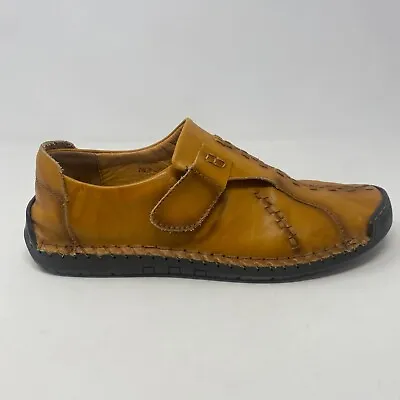 HSY Fashion 100% Caoutchouc Leather Slip On Sandal Shoes Brown Men's 11 - 45 • $22.45