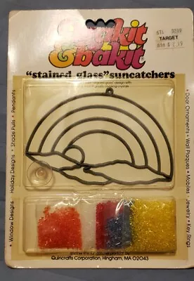 Vintage Rainbow Makit Bakit Ornament Suncatcher Form + Baking Crystals Kit • $9.95