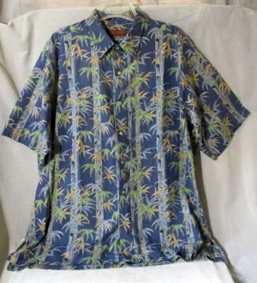 Vintage TORI RICHARD HAWAIIAN SHIRT Cotton Men's Sz XL Bamboo Forest Made In USA • $21.99