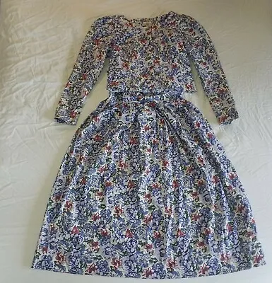 £80 • Buy Beautiful Vintage Laura Ashley Cotton Dress And Jacket Size 14
