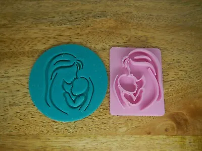 $7.95 • Buy Mother Holding Baby Cookie Stamp Fondant Embosser Mother's Day Shower Mum Gift