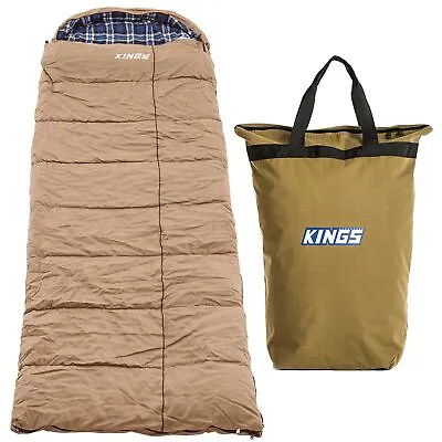 Premium Sleeping Bag -5°C Degrees Celsius Left Zipper + Doona Pillow Canvas Bag • $123.95