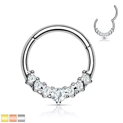 $13.99 • Buy New Body Piercing Septum Or Daith Jewelery, Silver Color 16 Gauge 5/16 Diameter 