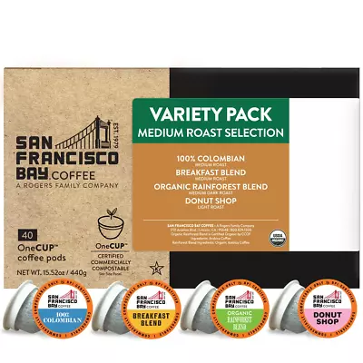 San Francisco Bay Compostable Coffee Pods - Fog Chaser (80 Ct) K Cup Compatible  • $49.70