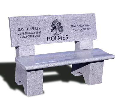 Cremation Granite Memorial Bench Park Style- Engraving Available 48  • $4199