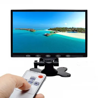 Ultra Thin 9'' TFT LCD Color Screen PC Monitor Audio Video HDMI VGA W/Speaker  • $63.89