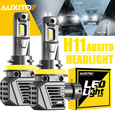 AUXITO H8 H9 H11 LED Headlight Globes Bulbs Kit 22000LM White CANBUS FREE Bright • $56.99