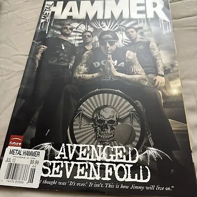 Metal Hammer  Magazine July 2010 Issue Avenged Sevenfold • $14.99