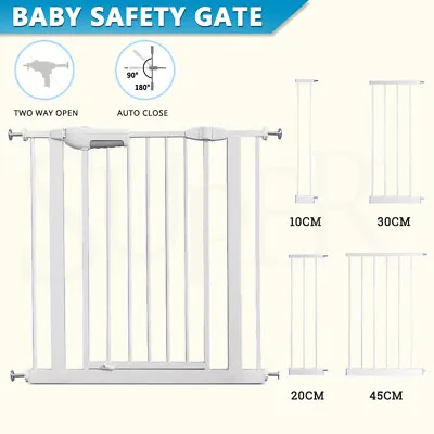 $82.99 • Buy Adjustable Baby Pet Child Kid Safety Security Gate Stair Barrier Door Extension