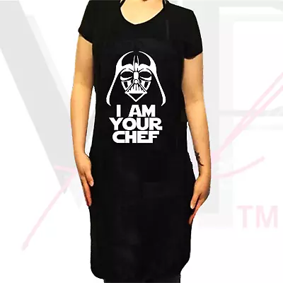 Star Wars Apron Adjustable BBQ Grill Bday I AM YOUR FATHER Parody I AM YOUR CHEF • $11.68