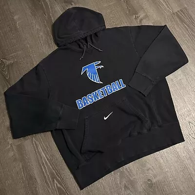 Vintage Y2K Nike Center Swoosh Hoodie—Travis Scott Baggy Air Max—Black Large L • $29.99