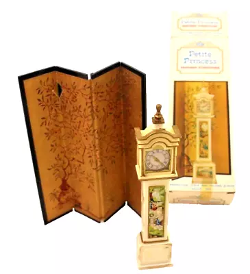 Idea Petite Princess Grandfather Clock And Folding Screen Japan 1960s • $12.50