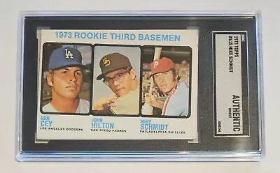 1973 Topps Mike Schmidt Graded Rookie Rc Card SGC Authentic MLB Hall Of Fame • $119.99