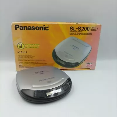 Panasonic SL-S200 Portable CD Player Tested Working With Box • £29.95