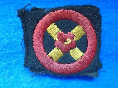 £6.50 • Buy Genuine Wwii Hq Western Command Woven Div. Formation Sign Badge, Patch