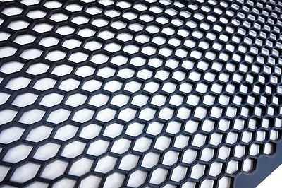 $39.95 • Buy Universal Black ABS Plastic Racing Honeycomb Hex Mesh Grill Spoiler Bumper Vent-