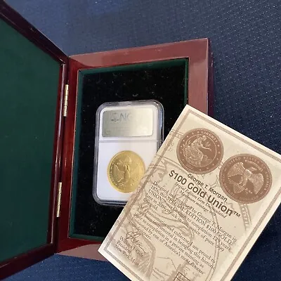 2005 George T. Morgan Proposed $100 Gold Union 1 Oz. .999 Fine Gold Gem Unc Box • $2850