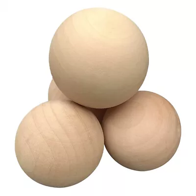 6mm 8mm To 90mm Diameter Natural Wooden Craft Wood Balls Sphere Craft Supplies • £109.07