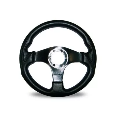 Autotecnica Steering Wheel Formula Black Spoke 350mm ADR Approved • $100