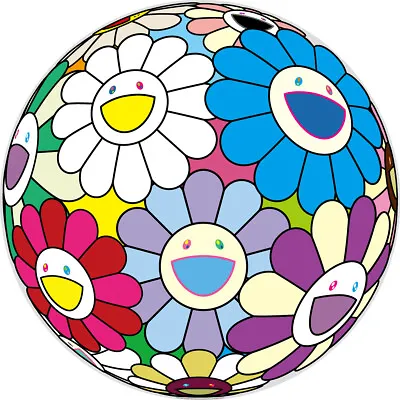 Takashi Murakami Festival Flower Decoration Singed Flower Ball Signed • $2580