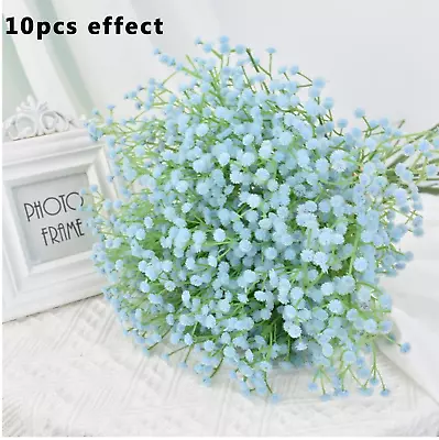 108 Heads Artificial Baby's Breath Flowers Fake Silk Gypsophila Bouquet Decors • £2.99