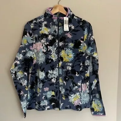 Vera Bradley Chrysanthemum Crush Fleece Zip Up Jacket Size Medium NWT • $22