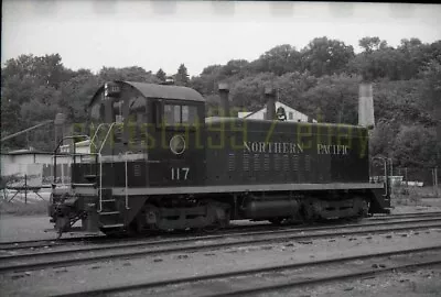 1969 NP Northern Pacific EMD SW9 #117 @ Stillwater MN - Vtg Railroad Negative • $19.45
