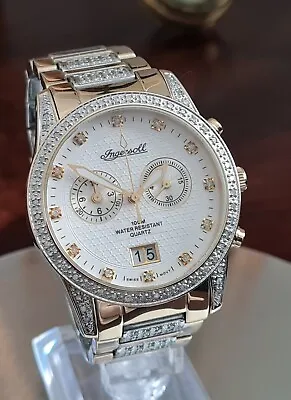 £72 • Buy Ingersoll Diamond Gents Swiss Quartz Chronograph Watch