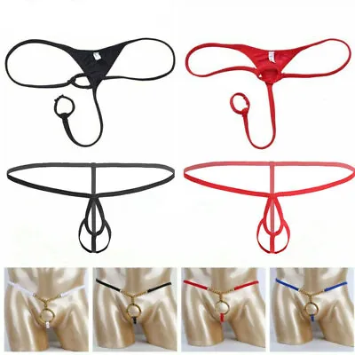 US Mens Micro Thongs Enhancing Pouch Briefs G-String Panties Underwear W/O-ring • $7.51